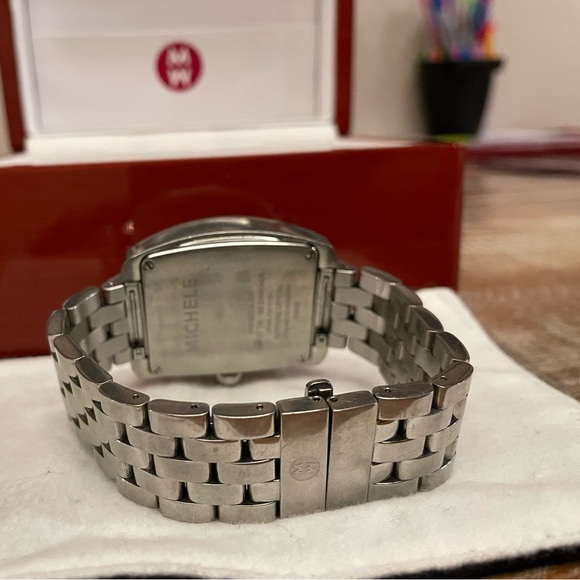 Michele Urban Mini Diamond Stainless Steel Watch - Picture 3 of 7